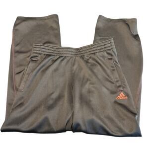 Adidas Climalite Women’s M Athletic Pants Black Pink Logo Stretch Workout